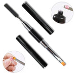 Nail brush double sided for Polygel, SQUARE