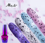SALE! Molly Lac gel polish TOP Quail Eggshell, BLACK