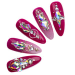 Nail design metal MIX 6 shapes, golden rose