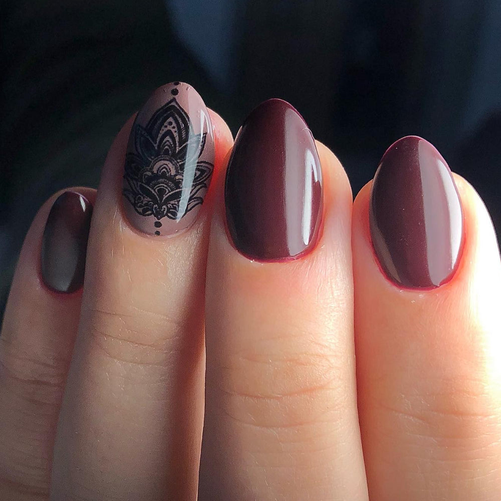 BIS Pure Nails  slider nail design sticker decal Art13, NAILCRUST BLACK