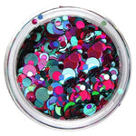Nail design confetti round sequins, different colors