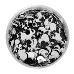 Nail design confetti round sequins, different colors