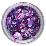 Nail design confetti round sequins, different colors