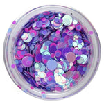 Nail design confetti round sequins, different colors