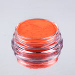 GLOW IN THE DARK nail art design, NEON ORANGE