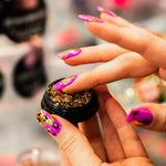 Multifuncional nail design PRISMA FOIL + mirror, GOLD