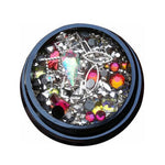 Nail Art design - mix of luxurious JEWELRY, different types