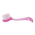 Nail dust cleaning brushes with handle, purple