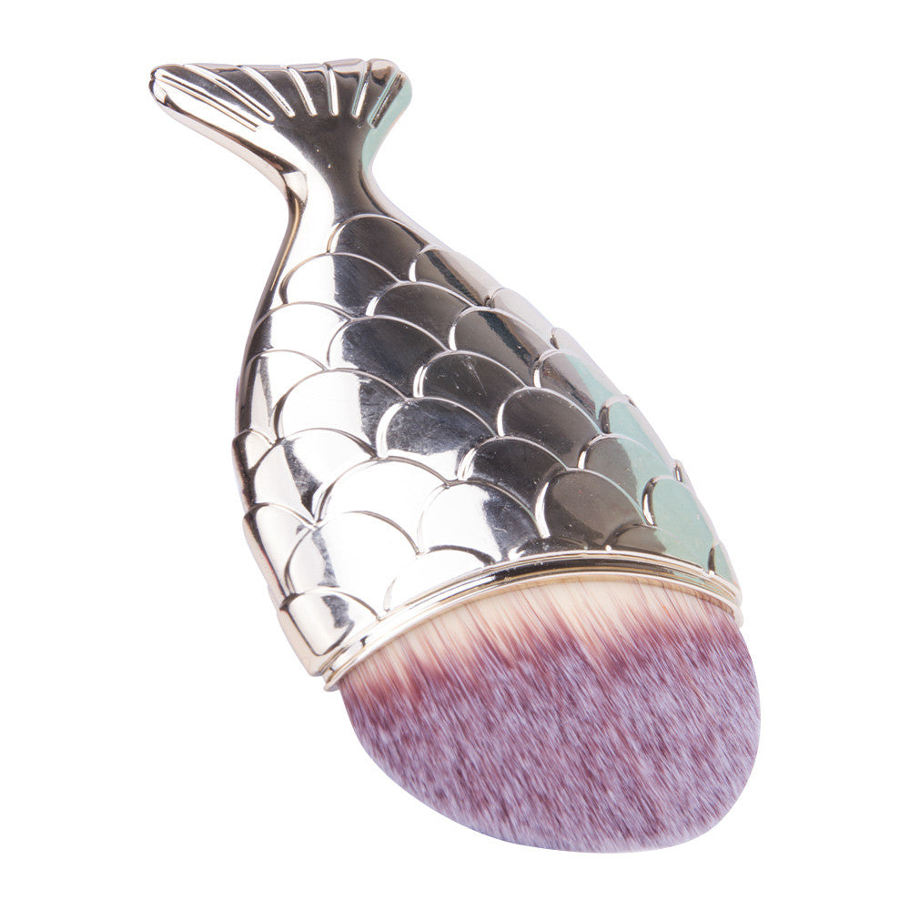 Nail dust cleaning brushes fish tale, GOLD