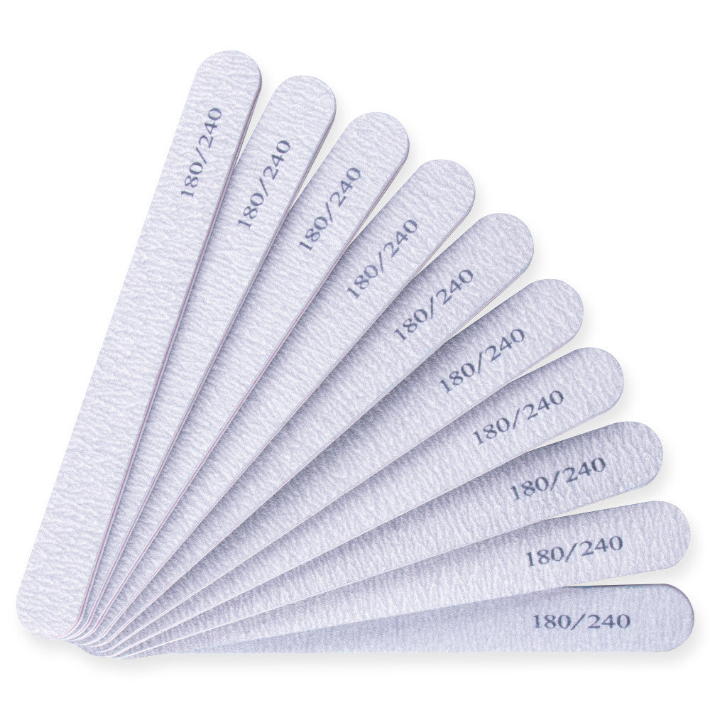 PRO nail file grey STRAIGHT, 180/240