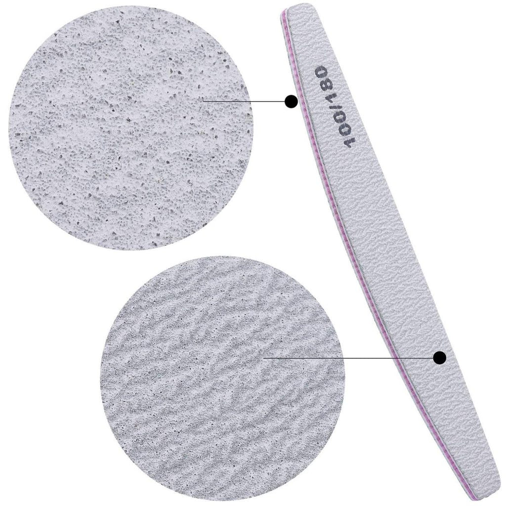 PRO nail file for mainure and pedicure HALFMOON, 100/180