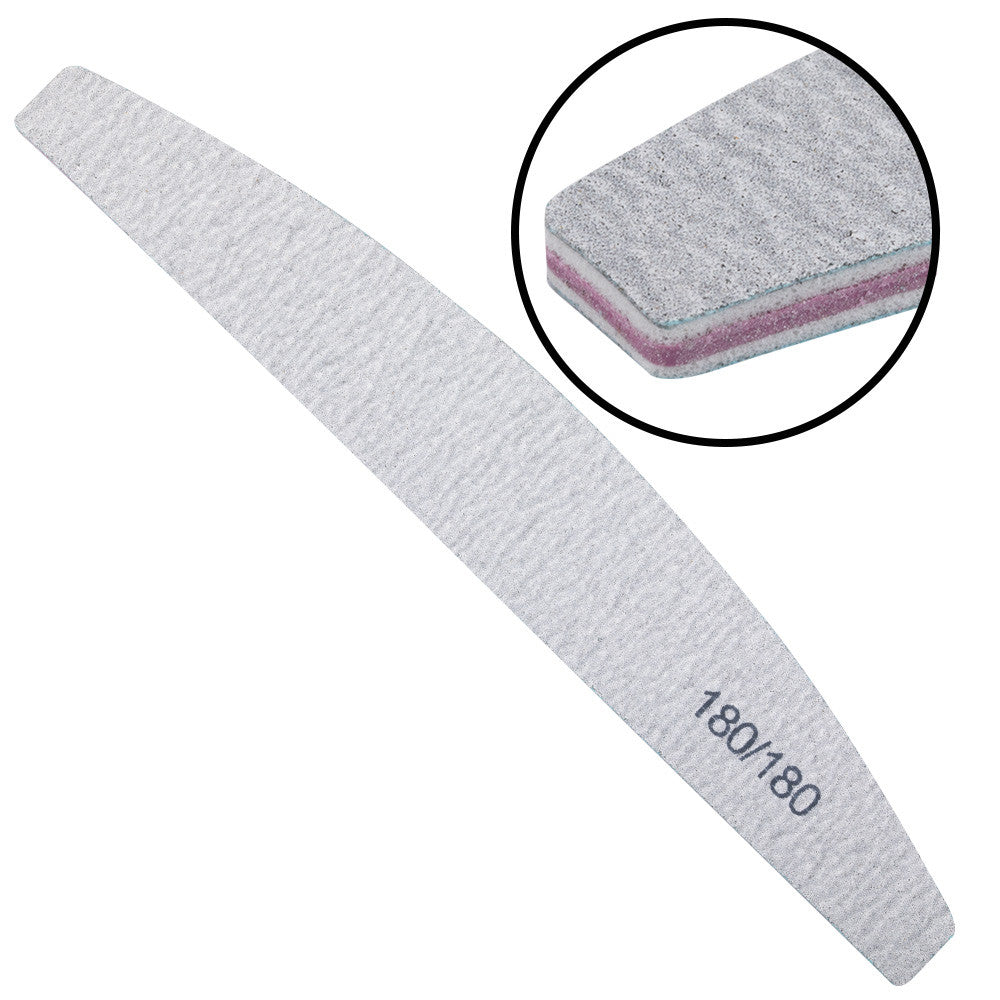 PRO nail file for mainure and pedicure HALFMOON, 100/180
