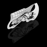 Nail extension form template stickers BUTTERFLY, roll 500 pcs