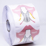 Mack's nail extension form template stickers, roll 500 pcs