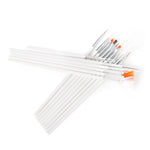 Nail extension and design brush set, 15 pcs