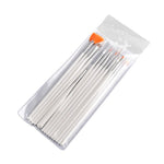 Nail extension and design brush set, 15 pcs