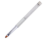 Brush for nail modeling with circons, BLACK or WHITE