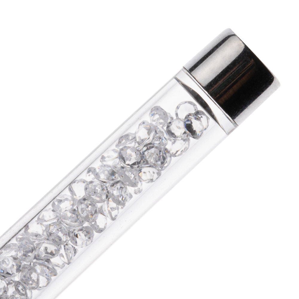 Brush for nail modeling with circons, BLACK or WHITE