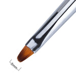 Brush for nail modeling with circons, BLACK or WHITE