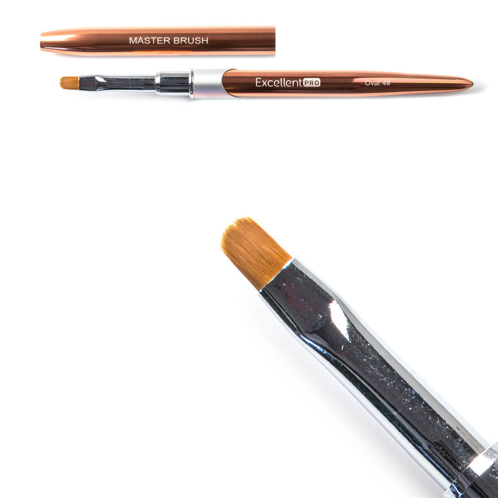Master PRO nail gel brush, oval 4
