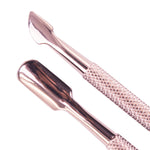 Nail pusher for manicure & pedicure silver, black or rose gold