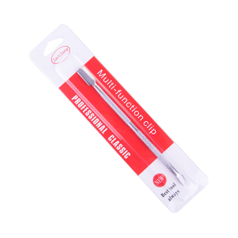 Nail pusher for manicure & pedicure silver, black or rose gold