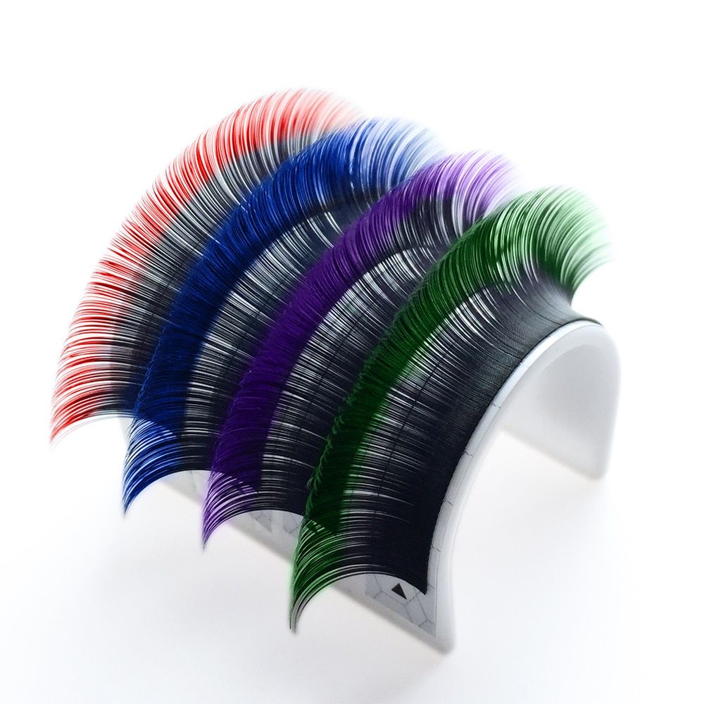 BL Lash OMBRE lashes for eyelash extensions black + red, 1 line