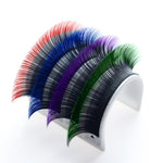 BL Lash OMBRE lashes for eyelash extensions black + red, 1 line
