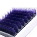 BL Lash OMBRE lashes for eyelash extensions black + violet, 1 line