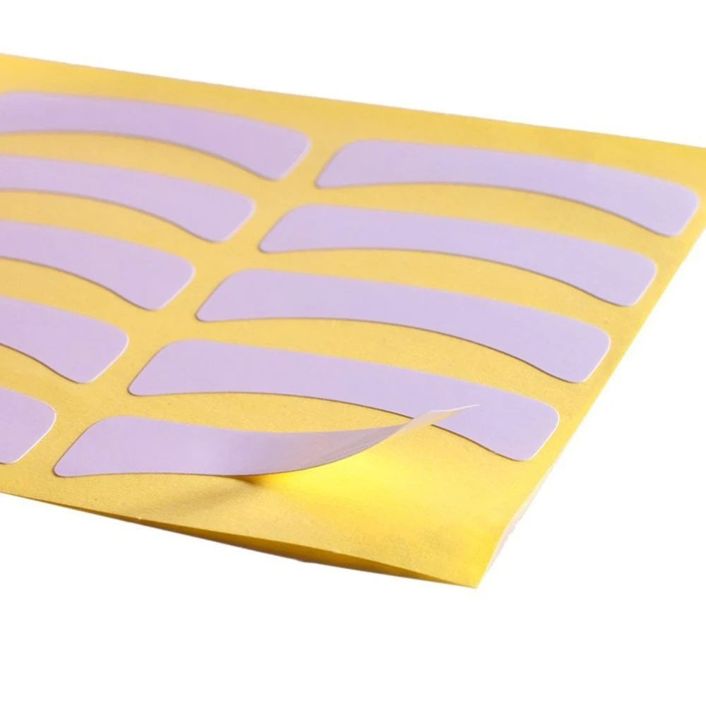 Plastic paper patches for bottom eyelashes separating, 20 pieces (1 sheet)