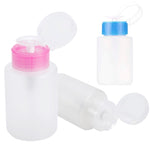 Empty fluid container bottle with dispenser 100 ml, 3 colors