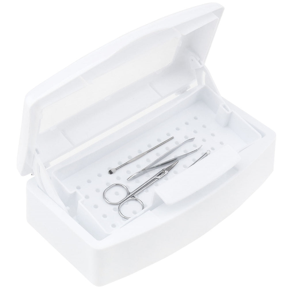Sterilizing Tray Disinfection Box for beauty tools, white