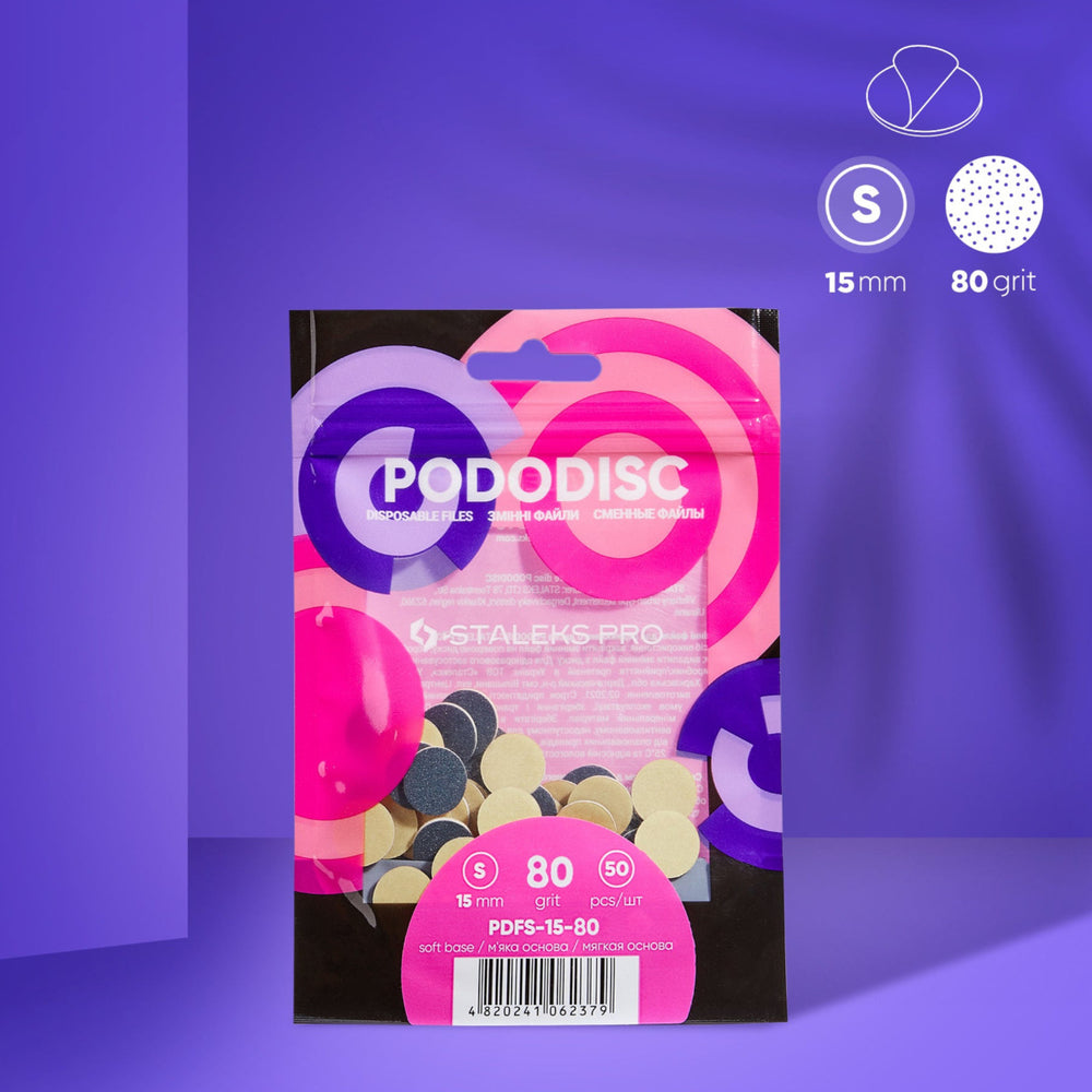 Staleks PODOdisc abrasive pads size S, 80 grit