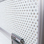 Beauty suitcase M1 size, sparkly SILVER
