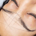Pre-Inked Mapping String eyebrow design thread, BLACK