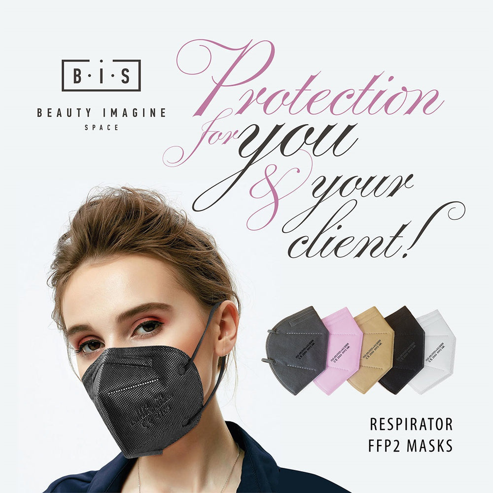 Medicīniskā sejas maska respirators FFP2 MELNS, 1 gab