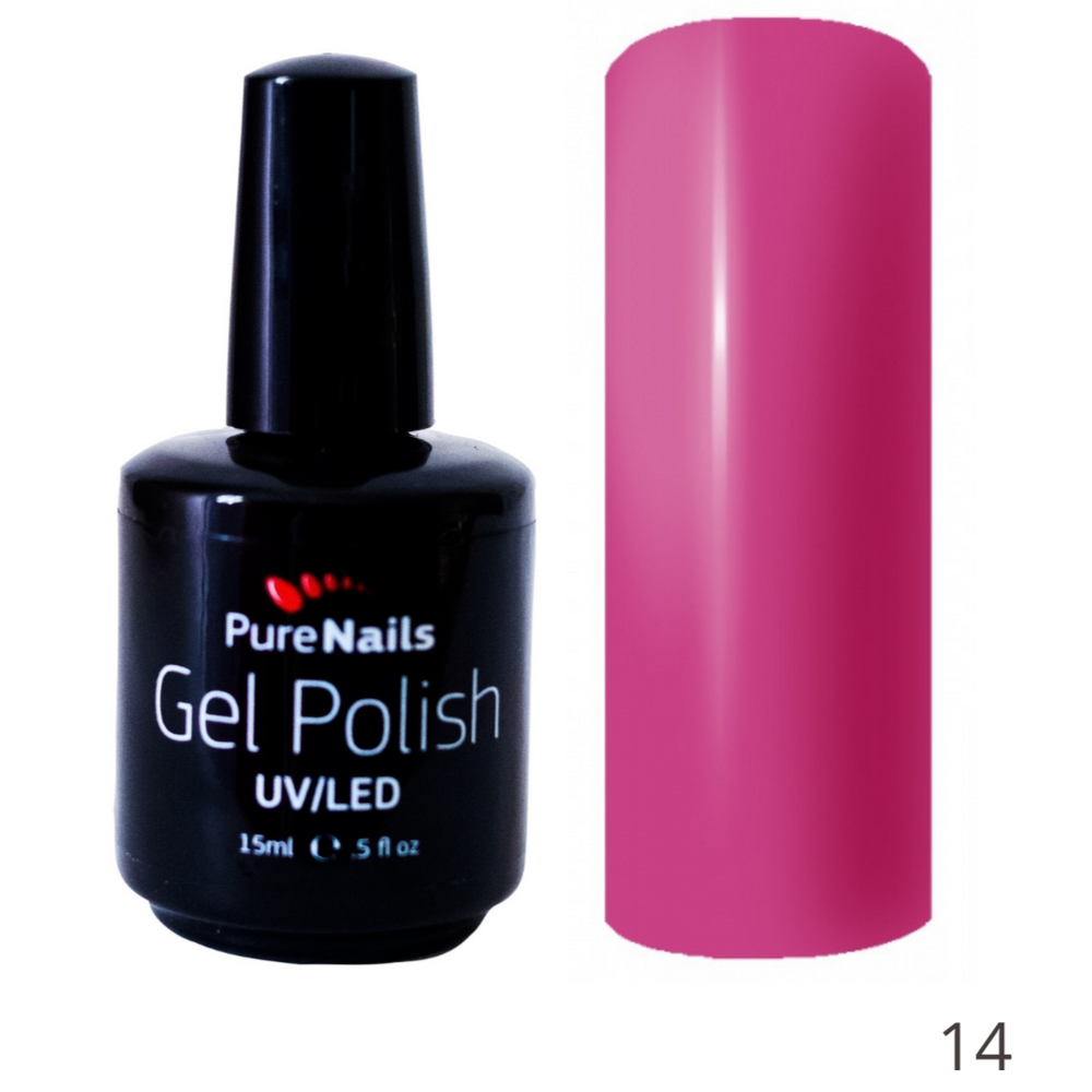 BIS Pure Nails Gel Polish HEMA & TPO Free UV/LED 15 ml | 14 Shiny Rose