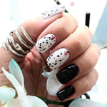 SALE! Molly Lac gel polish TOP Quail Eggshell, BLACK