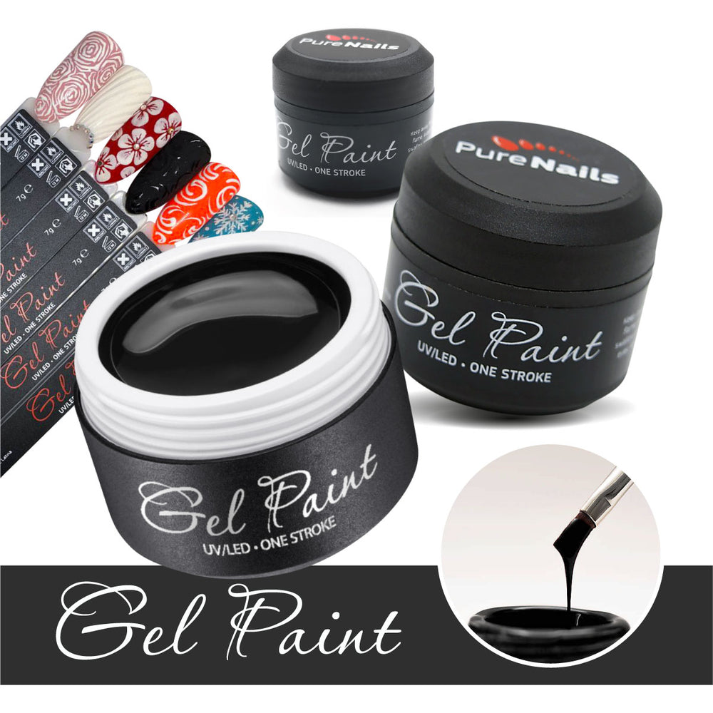 BIS Pure Nails UV/LED gēla krāsa augsti pigmentēta BLACK 5506