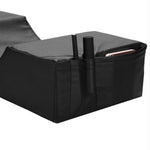 Memory foam neck pillow for eyelash extensions, LEATHER BLACK