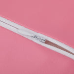 Manicure pad cushion with zipper, pink or red eco leather