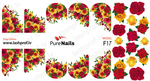 BIS Pure Nails nagu dizaina slaideri uzlīmes ROSES, models F09, F16, F17 and F55