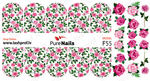 BIS Pure Nails nagu dizaina slaideri uzlīmes ROSES, models F09, F16, F17 and F55