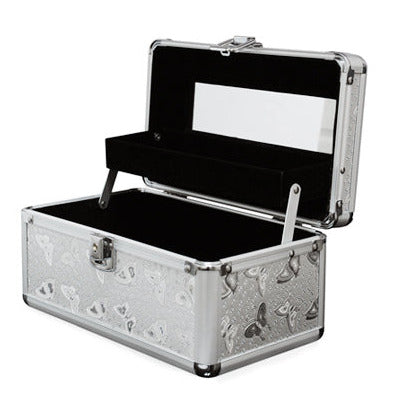 Beauty Case with butterflies, 245x145x128 mm
