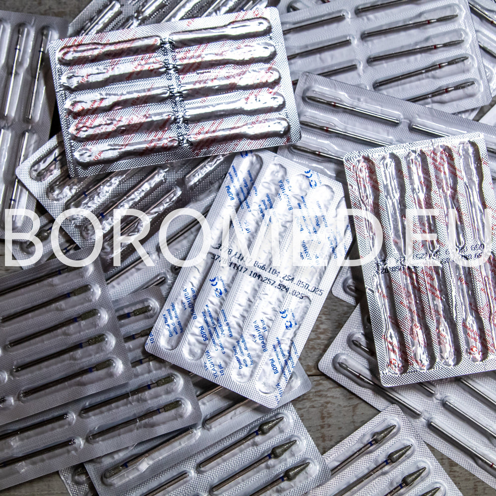DIAMOND nail bit BULLET (272 blue), 10pcs