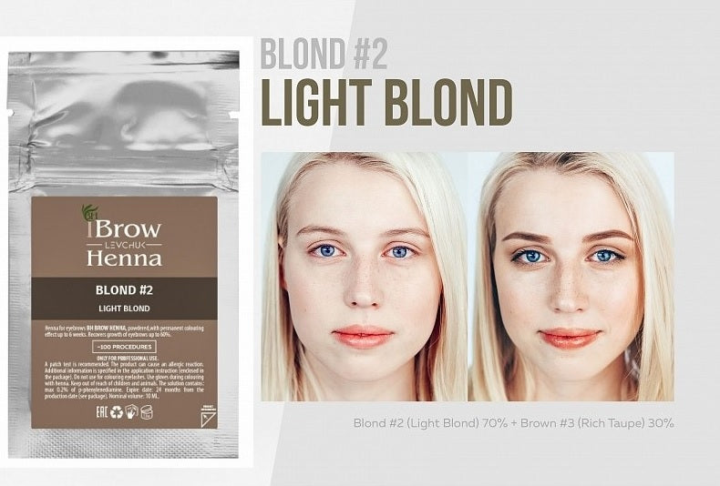 Brow Xenna® uzacu henna, blonda Nr2