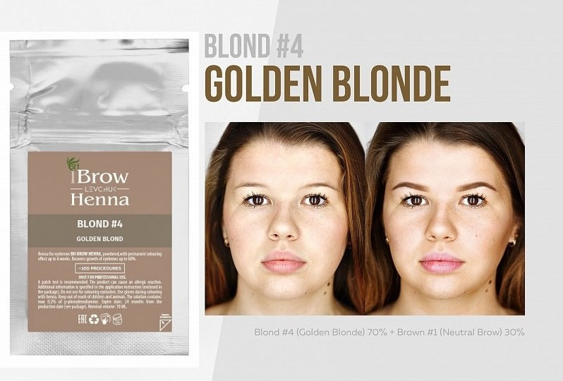 Brow Xenna® uzacu henna, blonda Nr4
