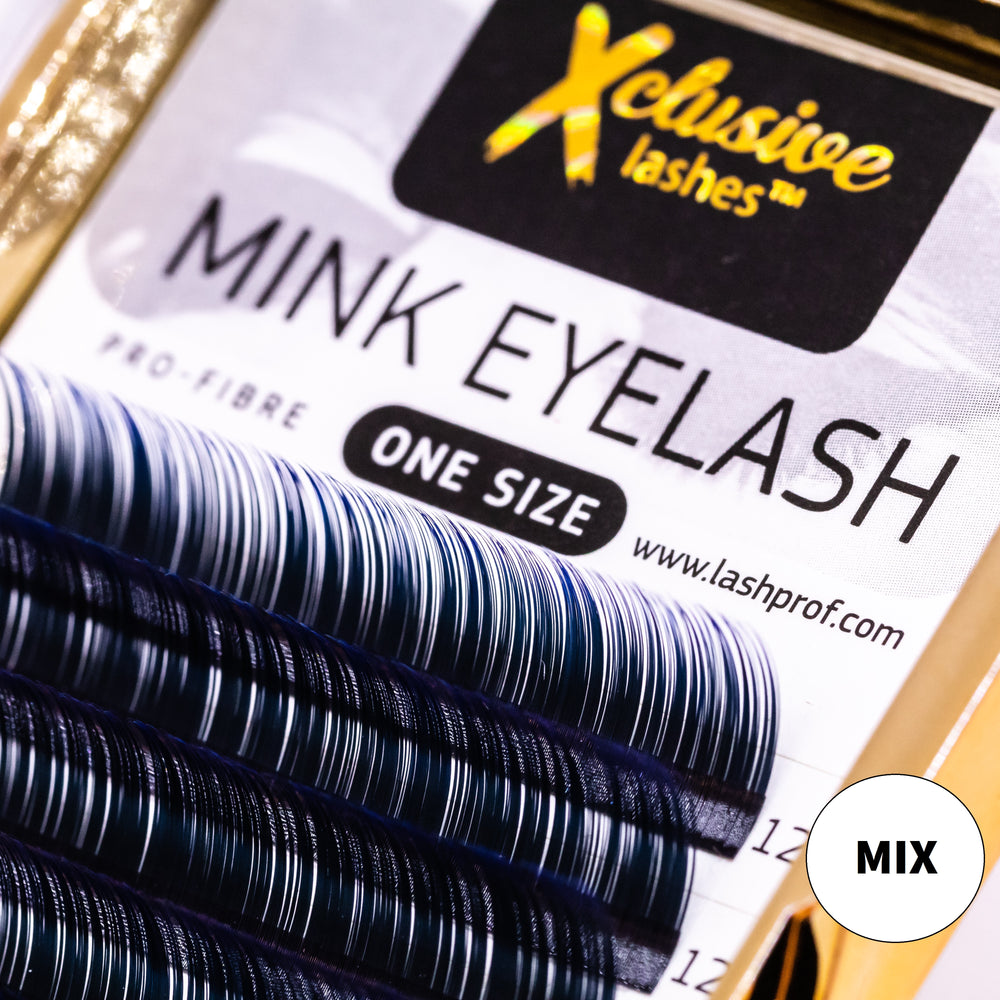 Xclusive Lashes Ombré skropstas MIX, melnas ar zilu