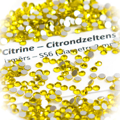 Dimantiņi ar plakanu pamatni, CITRINE