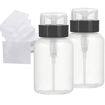 Empty fluid container bottle with dispenser 100 ml, 3 colors
